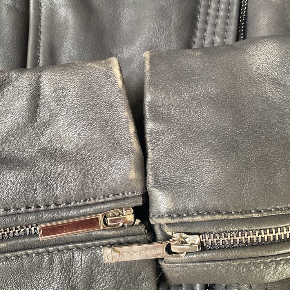 Michael Kors leather jacket. Size S. Very good condition. Butter soft - Picture 8 of 9